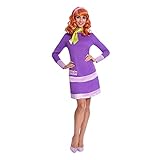 Amscan - Erwachsenenkostüm Daphne aus Scooby Doo, Kleid, Halstuch,...