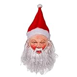 molezu Weihnachtsmann Maske Latex Lifelike Dressing Kopfbedeckung...