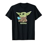 Star Wars The Mandalorian The Child Grogu Blue Macaron T-Shirt