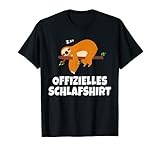 Schlafanzug | Träumendes Faultier: Pyjama Schlafshirt Deko T-Shirt