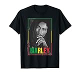Offizielles Bob Marley Foto, Weiß T-Shirt
