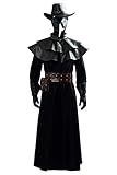 Fortunezone Herren Mittelalter Steampunk Pest-Doktor Kostüm mit...