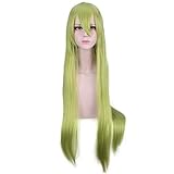 HOOLAZA Grüne Lange Gerade Pony Perücke 100 Cm Fate Grand Order...