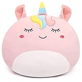 Yamepuia Einhorn Plüschkissen, Einhörner Plüschtiere- 31CM Rosa...