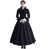 GRACEART Damen Gothic Viktorianisches Kleid Renaissance Maxi Kostüm...