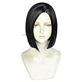 PUYYDS Spiel Valorant Viper Cosplay Perücke kurz gerade schwarz...