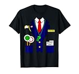 Schaffner Kontrolleur Bahn Eisenbahn Karneval Kostüm T-Shirt