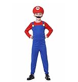 VISVIC Super Mario Luigi Bros Cosplay Kostüm Outfit Kostüm Unisex...