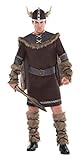 Amscan 997045 - Erwachsenenkostüm Viking Warrior, Überwurf, Helm,...