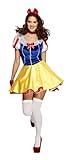 Fever 30195S Damen Märchen Kostüm, Kleid, Unterrock, Haarreifen und...