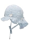 Sterntaler Mädchen zonnehoed hartis Hut, hellblau, 49 EU