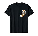 Fuchs in der Brusttasche T-Shirt Lustiges Fennek Shirt
