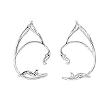 Bramian 2PC Gothic Elf Ohr Manschetten Ohrringe Cosplay Vintage Katze...