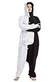 Anime Danganronpa Monokuma Schwarz-Weiß-Bär Hooded Jumpsuit...