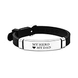 BOCHOI Vatertagsgeschenke Herren Leder Vater Papa Armband von Sohn...