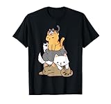Pile Of Kitty Cats Funny Cute Cat Lover Gift Katze T Shirt