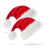 Jsdoin Weihnachtsmütze, 2er-Pack Weihnachtsmützen für Erwachsene,...