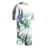 Schnell trocknende 3D-Kurzarm-Anzugshorts für Herren Strand Tropical...