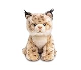 Uni-Toys - Luchs Junges, sitzend - 22 cm (Höhe) - Plüsch-Katze -...