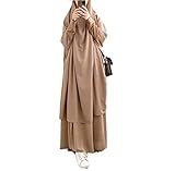 Bohen Muslimisches Zweiteiliges Gebetskleid für Frauen Abaya Kleid...
