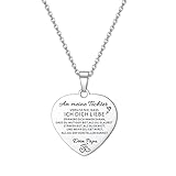 HAYOUWAY An Meine Tochter Herz-Halskette Gold Farbe von...