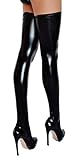 etrado fashion Halterlose Overknee Strümpfe in Wetlook Optik –...