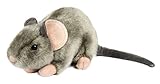 Uni-Toys - Maus grau, liegend - 17 cm (Länge) - Plüsch-Nagetier -...