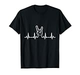 Heavy Metal Herzschlag Musik Rock Festival Geschenkidee T-Shirt