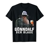 Gönndalf der blau Biertrinker saufen beer T-Shirt