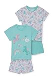C&A Kinder Mädchen Pyjamas Pyjama 4er Pack|Multipack Regular Fit...