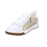ARA Damen Rom Sneaker, Weiss Platin, 40 EU
