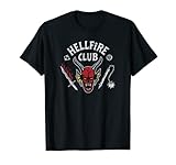 Stranger Things 4 Hellfire Club Skull & Weapons T-Shirt