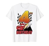 Disney Pixar Cars Lightning McQueen 4th Birthday Peel Out T-Shirt