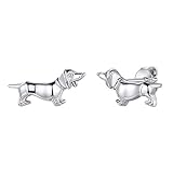 ChicSilver Silber Hund Ohrstecker 925 damen Dackelohrstecker mit...
