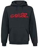 Gorillaz Logo Männer Kapuzenpullover schwarz L 80% Baumwolle, 20%...