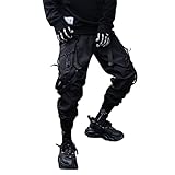 Aelfric Eden Herren Techwear Cargohose Kordelzug Punk Streetwear Hip...
