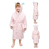 Twinzen Kinderbademantel Einhorn Junge und Mädchen - 100% Baumwolle...