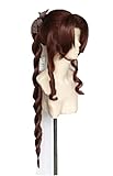 WHBHD Spiel Ffvii ff7. Aerith Cosplay Perücke Frauen Blondes Haar...