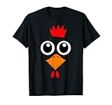 Huhn Hahn Halloween Kostüm Bauernhof Tier Fasching Fastnacht T-Shirt