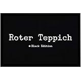 MoonWorks® Fußmatte mit Spruch lustig roter Teppich Black Edition...