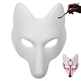 VALICLUD Leere Weiße Fuchs Maske Katze Wolf Cosplay- Masken...