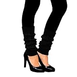 Oblique Unique® Sexy Damen Bein Stulpen Strümpfe für 80er Jahre 80s...