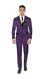 Suitmeister Pimp Faux Fur Purple Anzug für Herren, perfekt für...