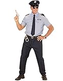 Widmann - Kostüm Polizist, Hemd, Hose, Gürtel, Krawatte, Hut,...