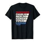 Top Gun Bunte Namen T-Shirt