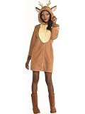 amscan 9909055 Rentier Kleid Kostüm (S/M), Damen, braun