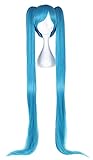 CoolChange Cosplay Perücke mit sehr Langen Zöpfen für Hatsune Miku...