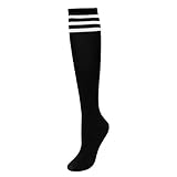 CHIC DIARY Kniestrümpfe Damen Mädchen Fußball Sport Socken College...
