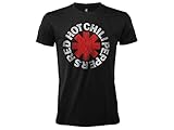 Red Hot Chili Peppers T-Shirt Logo Rock Music Offizielle Schwarze...