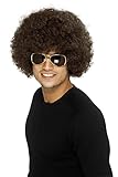 Smiffys, Unisex 70er Jahre Funky Afro Perücke, One Size, Braun, 42016